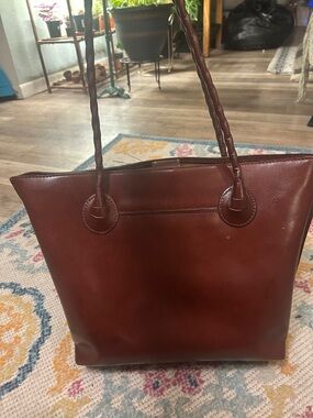 Patricia Nash  Brown Leather Tote Bag - Elegant Everyday Carry